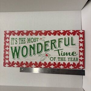 It's the most wonderful time of the year wood Sign wall or standing Christmas